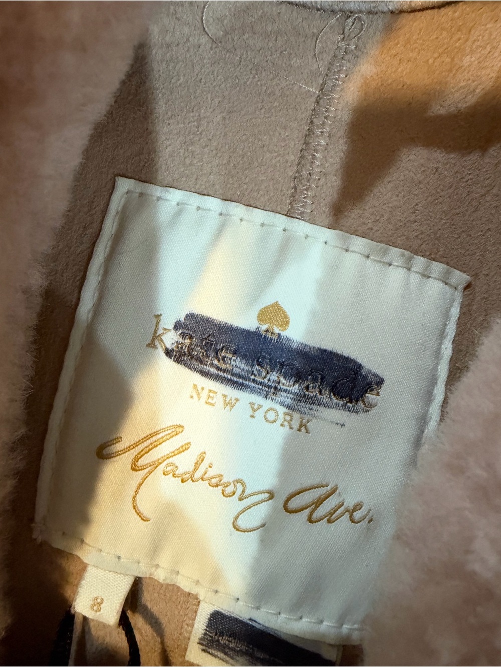 kate spade Dusty Rose Teddy Jacket